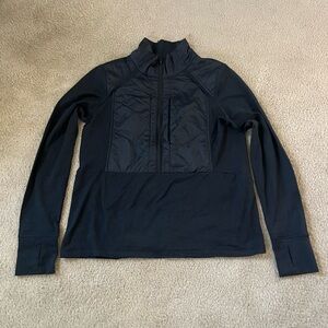 Oiselle Black Katron Quarter Zip Sz6